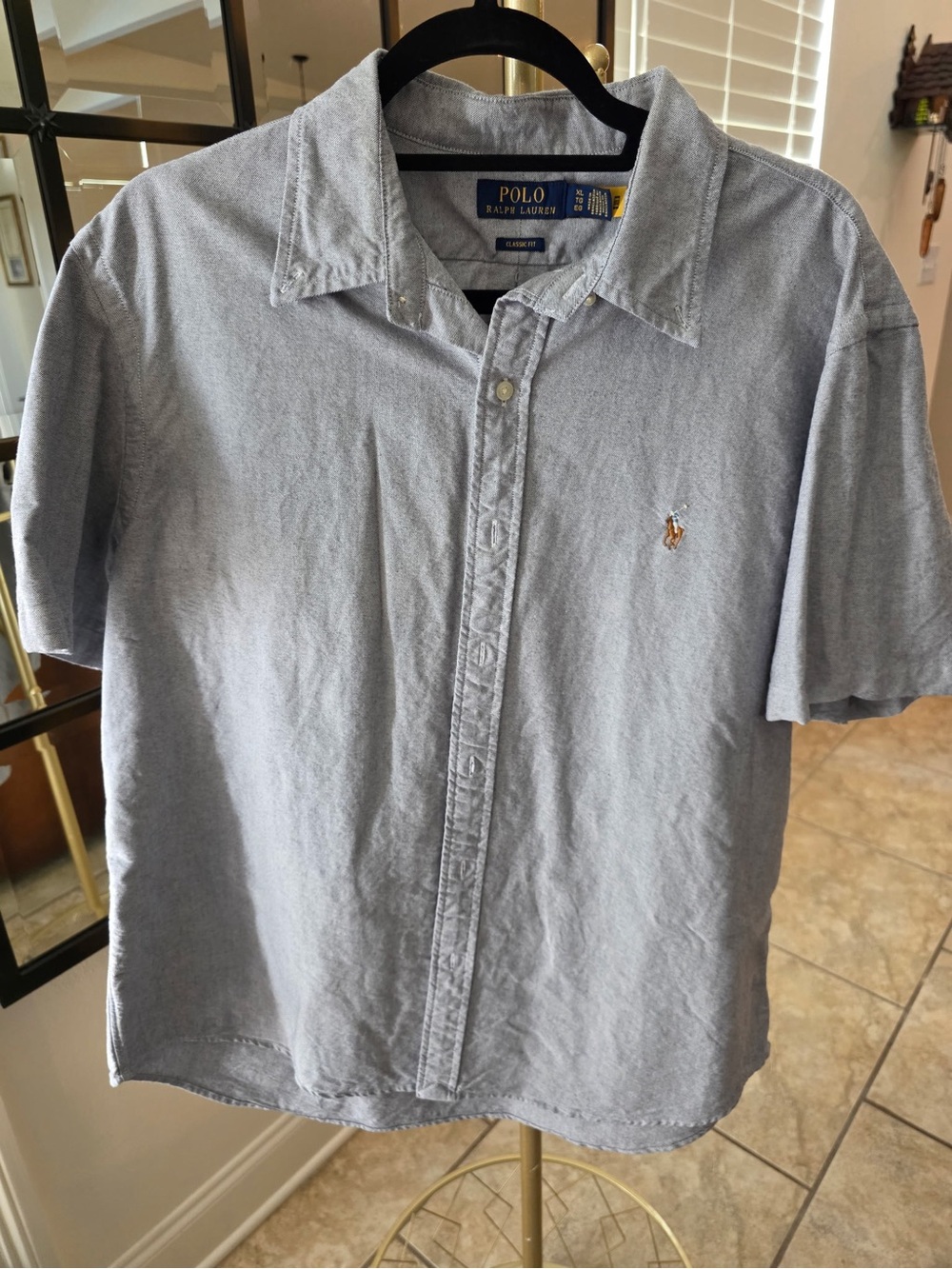 Polo by Ralph Lauren Light Blue Short-Sleeve Cotton Shirt